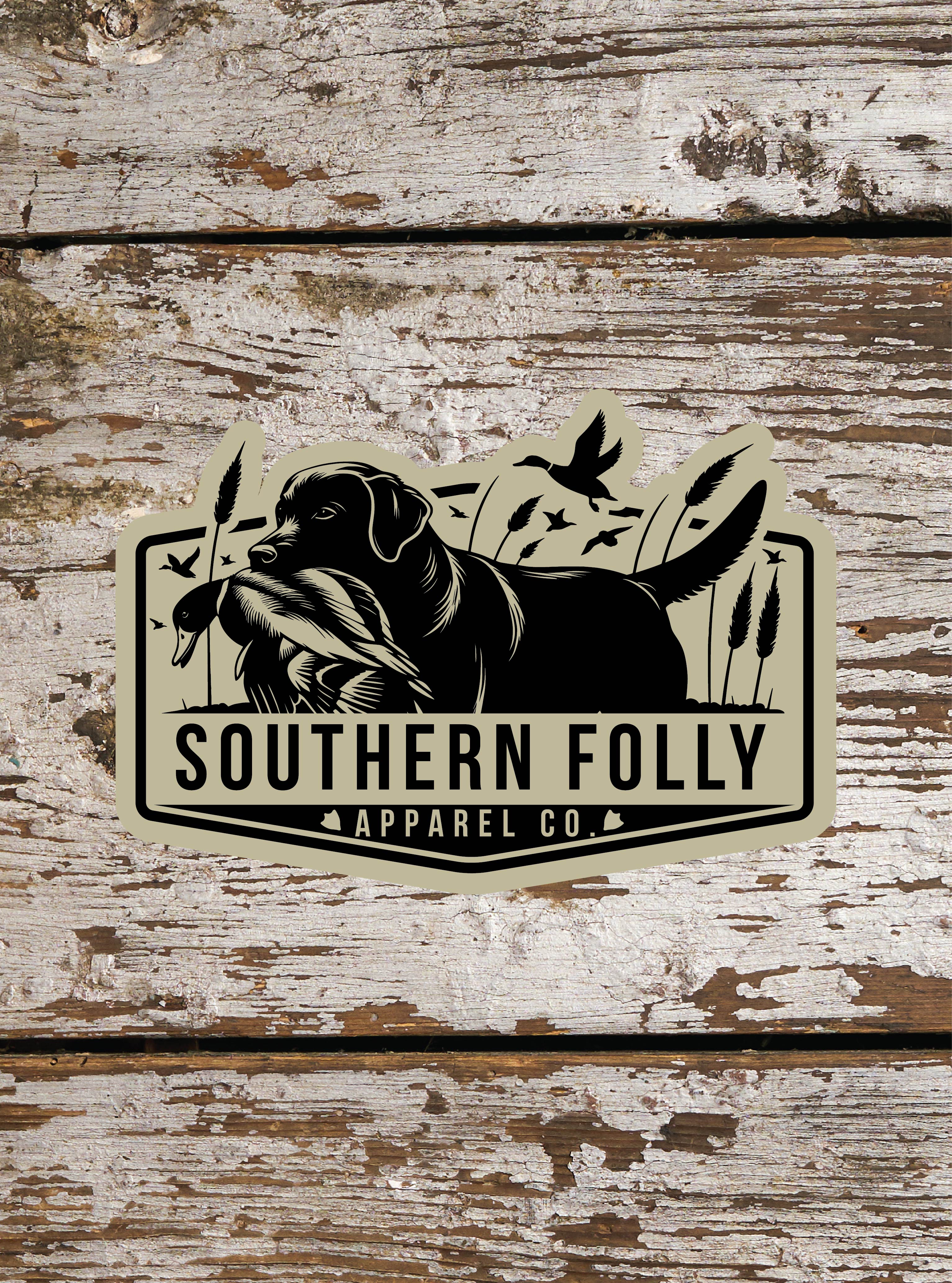 Tan Duck Dog Decal